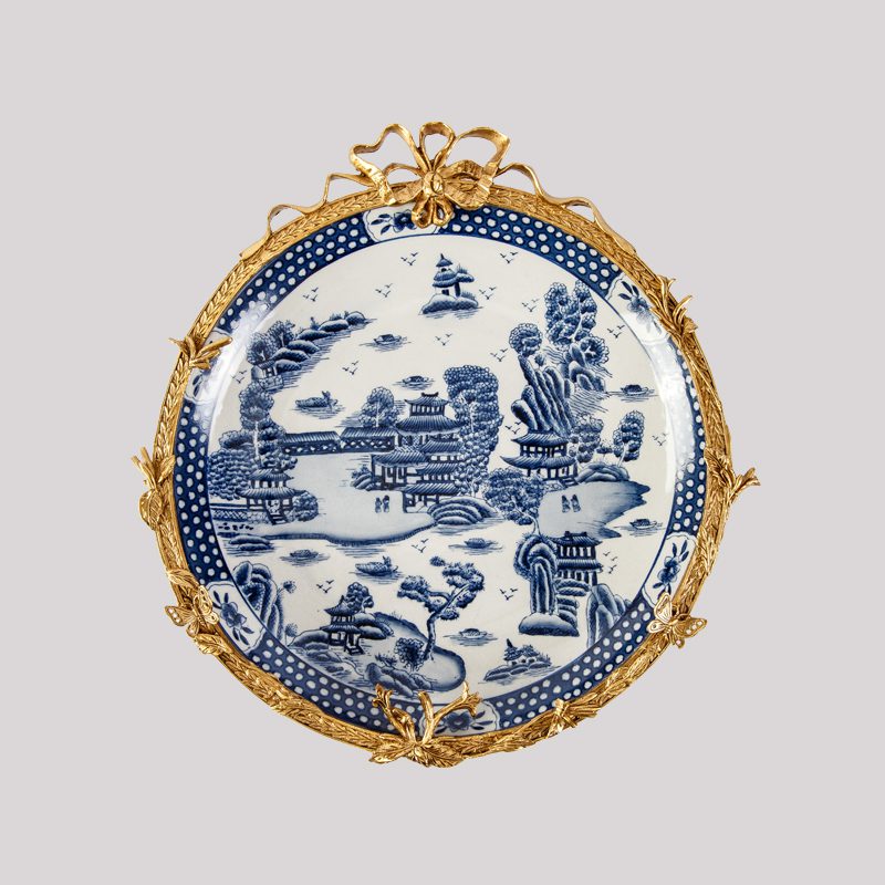 Uinique Ceramics and Pottery Plate Porselain Wall Hanging  Dish Wall Decoration China  Art Home Decor Handicraft Furnishing