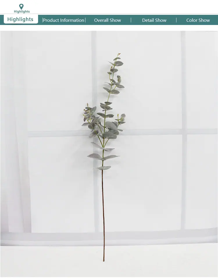 Artificial Plants Silver Dollar Eucalyptus Leaves Spray In Green Tall Artificial Greenery Holiday Greens Christmas Greenery
