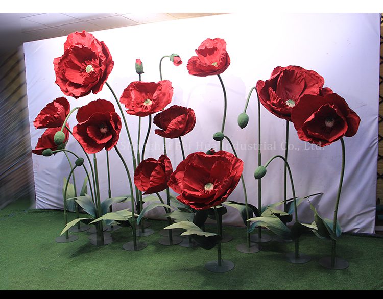 Wedding other decorative flowers and plants giant artificial poppy handmade paper flowers