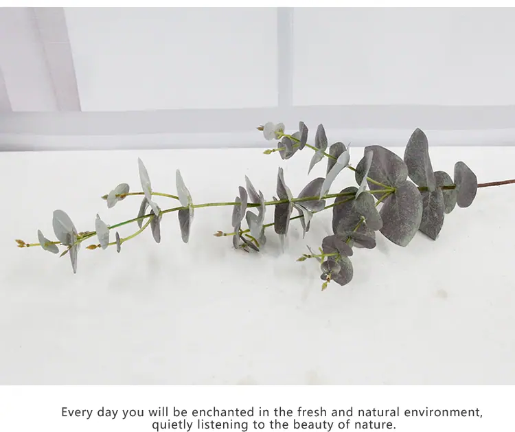 Artificial Plants Silver Dollar Eucalyptus Leaves Spray In Green Tall Artificial Greenery Holiday Greens Christmas Greenery