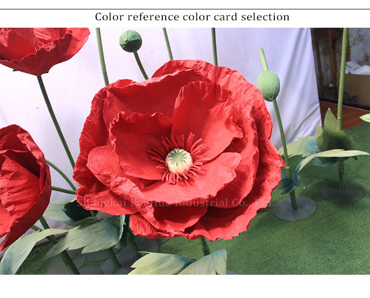 Wedding other decorative flowers and plants giant artificial poppy handmade paper flowers