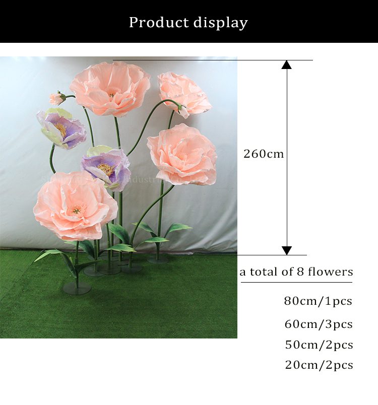 Wedding other decorative flowers and plants giant artificial poppy handmade paper flowers